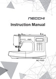 NECCHI NC-103D SEWING MACHINE INSTRUCTION MANUAL 88 PAGES ENGLISH