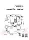 NECCHI NL11C SEWING MACHINE INSTRUCTION MANUAL 52 PAGES ENGLISH