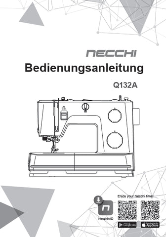 NECCHI Q132A NAHMASCHINE BEDIENUNGSANLEITUNG 60 SEITE DEUTSCH