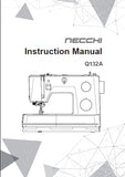 NECCHI Q132A SEWING MACHINE INSTRUCTION MANUAL 60 PAGES ENGLISH