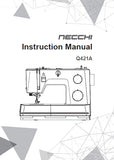 NECCHI Q421A MASTER QUILTER SEWING MACHINE INSTRUCTION MANUAL 60 PAGES ENGLISH