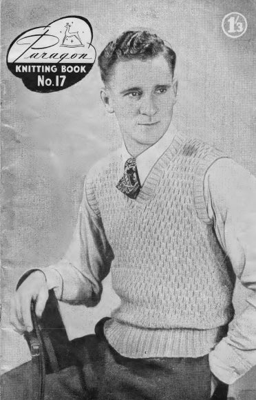 PARAGON 17 KNITTING PATTERNS FOR MEN KNITTING BOOK 16 PAGES ENG