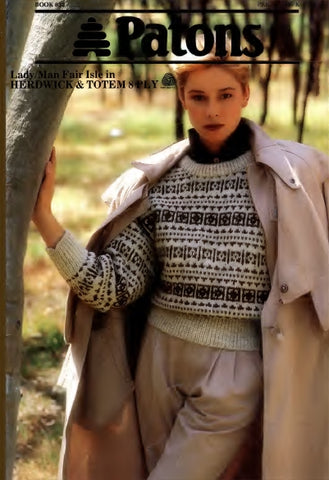 PATONS 832 LADY/MAN FAIR ISLE IN HERDWICK & TOTEM 8 PLY KNITTING PATTERNS KNITTING BOOK 28 PAGES ENG