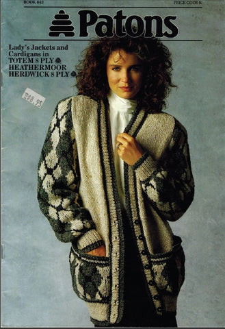 PATONS 842 KNITTING PATTERNS KNITTING BOOK 20 PAGES ENG