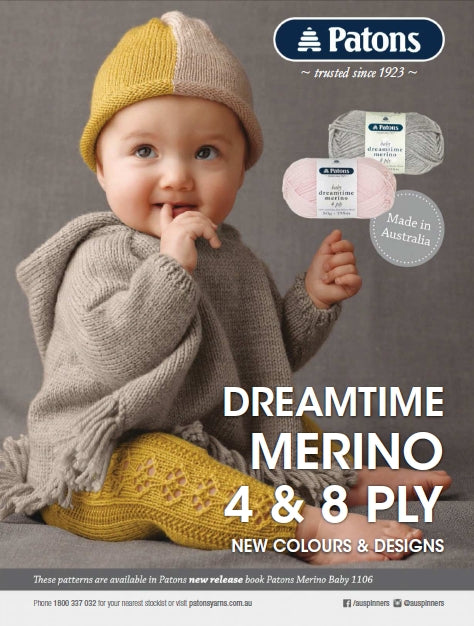 PATONS DREAMTIME IN MERINO KNITTING PATTERNS KNITTING BOOK 78 PAGES ENG