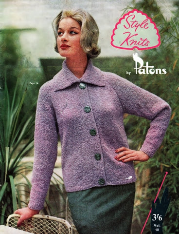 PATONS STYLE KNITS 18 KNITTING PATTERNS KNITTING BOOK 20 PAGES ENG