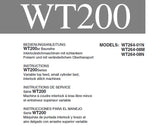 PEGASUS WT264-01N WT264-08M WT264-08N SEWING MACHINE INSTRUCTION MANUAL 40 PAGES ENG DE FR ESP