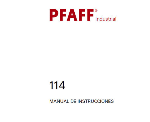 PFAFF 114 SEWING MACHINE MANUAL DE INSTRUCCIONES 36 PAGES ESP