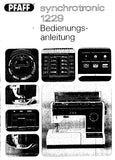 PFAFF 1229 SYNCHROTRONIC NAHMASCHINE BEDIENUNGSANLEITUNG 17 SEITE DEUTSCH