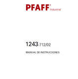 PFAFF 1243-712/02 SEWING MACHINE MANUAL DE INSTRUCCIONES 56 PAGES ESP