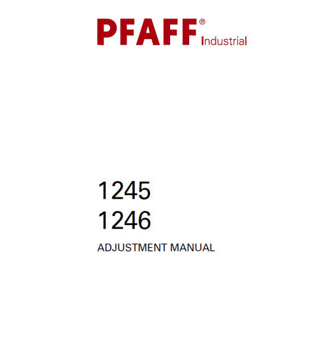 PFAFF 1245 1246 SEWING MACHINE ADJUSTMENT MANUAL BOOK 44 PAGES ENG