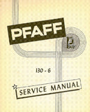 PFAFF 130-6 SEWING MACHINE SERVICE MANUAL BOOK 6 PAGES ENG