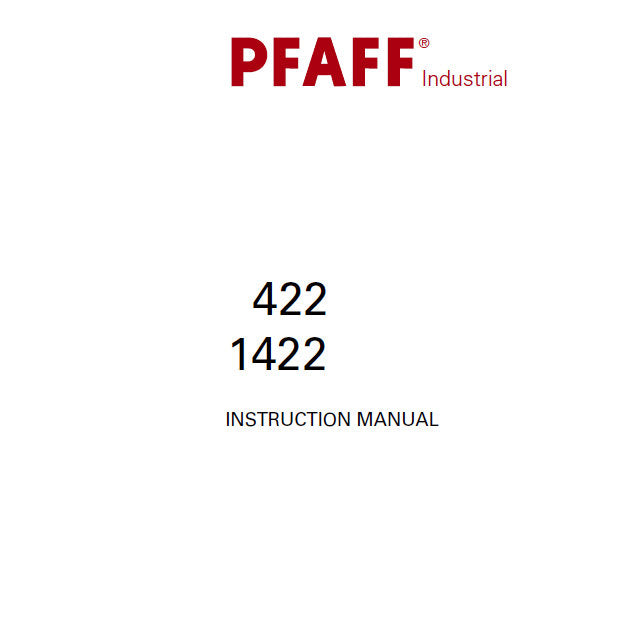 PFAFF 1422 422 SEWING MACHINE INSTRUCTION MANUAL 64 PAGES ENG