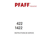 PFAFF 1422 422 SEWING MACHINE INSTRUCTIONS DE SERVICE 64 PAGES FRANC