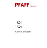 PFAFF 1521 521 SEWING MACHINE MANUALE ISTRUZIONI 118 PAGES ITAL