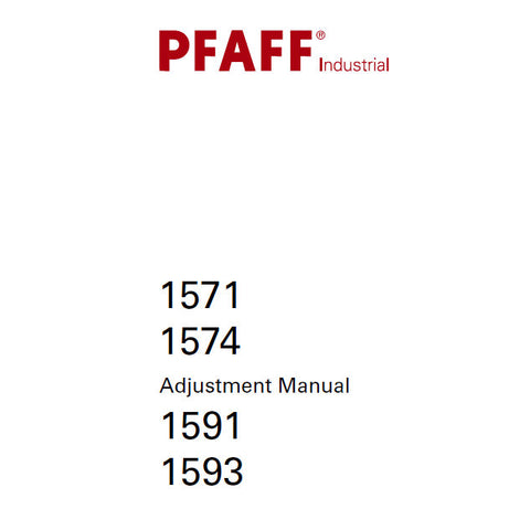 PFAFF 1571 1574 1591 1593 SEWING MACHINE ADJUSTMENT MANUAL BOOK 64 PAGES ENG