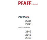 PFAFF 2231 2235 2542 2545 2546 POWERLINE MAQUINA DE COSER GUIA DE MONTAJE 38 PAGES ESP