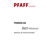 PFAFF 2521 POWERLINE PREMIUM SEWING MACHINE MANUAL DE INSTRUCCIONES 78 PAGES ESP