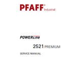 PFAFF 2521 POWERLINE PREMIUM SEWING MACHINE SERVICE MANUAL BOOK 40 PAGES ENG