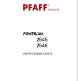 PFAFF 2545 2546 POWERLINE SEWING MACHINE INSTRUCOES DE AJUSTE 56 PAGES PT