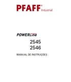 PFAFF 2545 2546 POWERLINE SEWING MACHINE MANUAL DE INSTRUCOES 38 PAGES PT