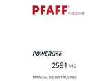 PFAFF 2591 ME POWERLINE MAQUINA DA COSTURA MANUAL DE INSTRUCOES 46 PAGES PT