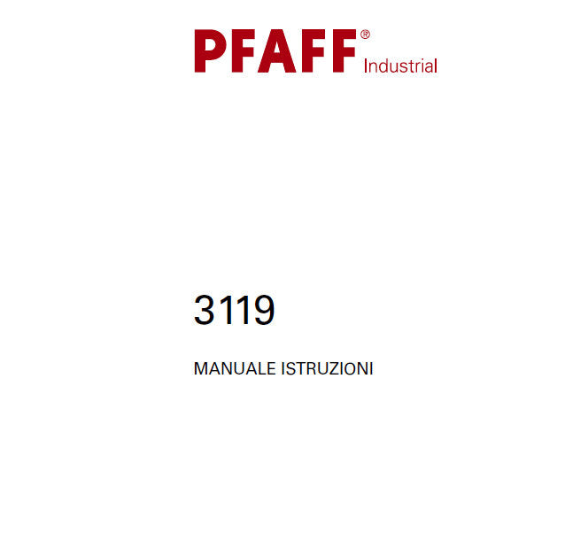 PFAFF 3119 SEWING MACHINE MANUALE ISTRUZIONI 150 PAGES ITAL