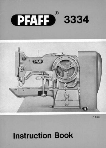 PFAFF 3334 SEWING MACHINE INSTRUCTION BOOK AND SERVICE MANUAL 11-73 BOOK 20 PAGES ENG