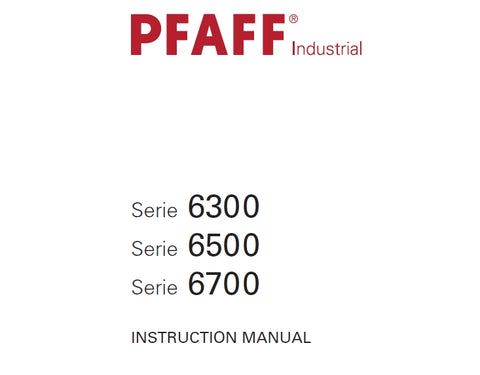 PFAFF 6300 6500 6700 SERIES SEWING MACHINE INSTRUCTION MANUAL 34 PAGES ENG