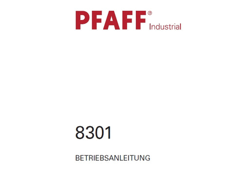 PFAFF 8301 SCHWEIBMASCHINE BETRIEBSANLEITUNG 48 SEITE DEUT