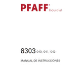 PFAFF 8303 040 041 042 MAQUINA DE SOLDAR MANUAL DE INSTRUCCIONES 52 PAGES ESP