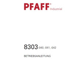 PFAFF 8303 040 041 042 SCHWEIBMASCHINE BETRIEBSANLEITUNG 52 SEITE DEUT