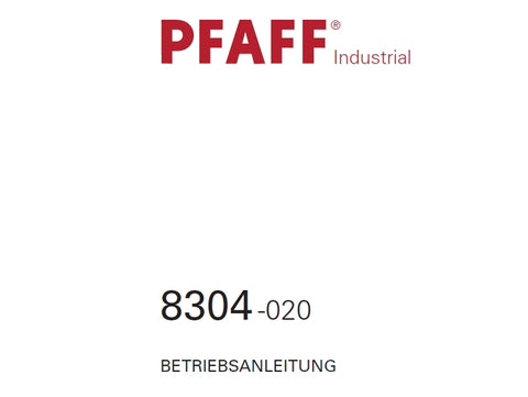 PFAFF 8304-020 HEIBLUFT-SCHWEIBMASCHINE BETRIEBSANLEITUNG 50 SEITE DEUT