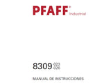 PFAFF 8309-023 8309-026 MAQUINA DE COSER MANUAL DE INSTRUCCIONES 54 PAGES ESP