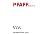 PFAFF 8330 NAHMASCHINE BETRIEBSANLEITUNG 106 SEITE DEUT