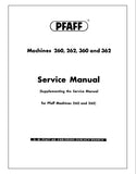 PFAFF 260 262 360 362 SEWING MACHINE SERVICE MANUAL 71 PAGES ENGLISH