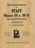 PFAFF 30 30-31 NAHMASCHINE GEBRAUCHSANWEISUNG 15 SEITE DEUTSCH