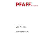 PFAFF 3371-10/ SEWING MACHINE SERVICE MANUAL BOOK 52 PAGES ENG