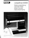 PFAFF CREATIVE 1469 NAHMASCHINE SEWING MACHINE MACHINE A COUDRE NAAHMASCHINE BEDIENUNGSANLEITUNG INSTRUCTION BOOK MODE D'EMPLOI GEBRUIKSAANWIJZING 65 SEITE/PAGES DEUT ENG FRANC NL