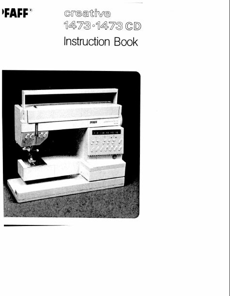 PFAFF CREATIVE 1473 1473 CD SEWING MACHINE INSTRUCTION BOOK 180 PAGES ENG