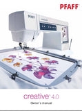 PFAFF CREATIVE 4.0 SEWING MACHINE OWNERS MANUAL 130 PAGES ENG