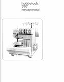 PFAFF HOBBYLOCK 797 SEWING MACHINE INSTRUCTION MANUAL 47 PAGES ENG