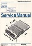 PHILIPS D6620 CASSETTE RECORDER SERVICE MANUAL INC SCHEMATIC DIAGRAMS 10 PAGES ENG FRANC DEUT