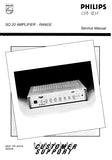 PHILIPS SQ20 AMPLIFIER RANGE SERVICE MANUAL INC SCHEMATIC DIAGRAMS 48 PAGES ENG