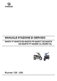 PIAGGIO GILERA RUNNER 125 150 2008 CICLOMOTORI MANUALE STAZIONE DI SERVIZIO 295 PAGINE ITALIANO