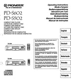 PIONEER PD-S502 PD-S602 CD PLAYER OPERATING INSTRUCTIONS 93 PAGES ENG FR DE IT NL SW ES PT