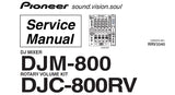 PIONEER DJM-800 DJ MIXER SERVICE MANUAL INC SCHEM DIAGS 176  PAGES ENG