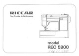 RICCAR REC5900 SEWING MACHINE INSTRUCTION MANUAL 37 PAGES ENG