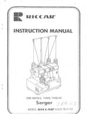 RICCAR RL613 SERGER SEWING MACHINE INSTRUCTION MANUAL 26 PAGES ENG