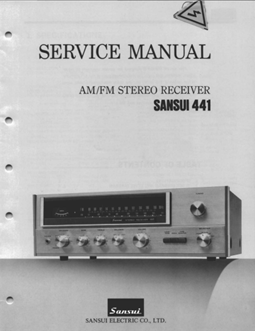 SANSUI 441 AM/FM STEREO RECEIVER SERVICE MANUAL